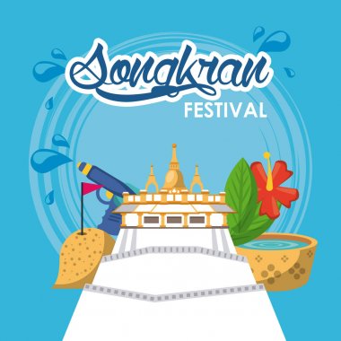 Songkran festivali tasarımı
