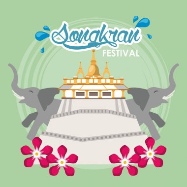Songkran festivali tasarımı