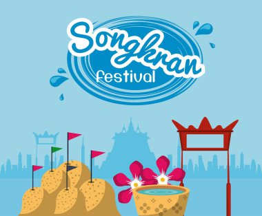 Songkran festivali tasarımı