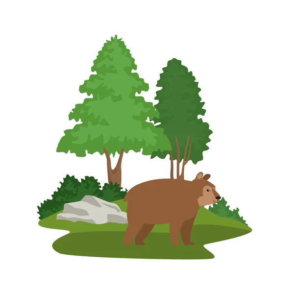 Мультфильм о лесах — стоковый вектор