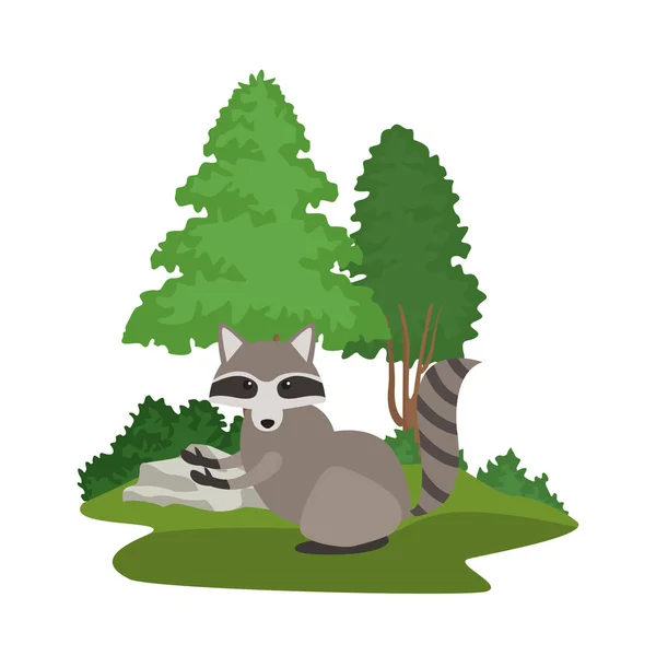 Zwierzęta leśne kreskówki — Wektor stockowy