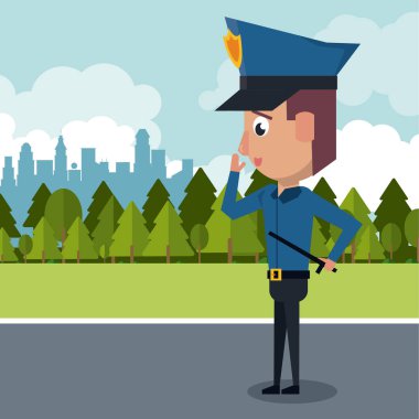 Polis, şehir çizgi film