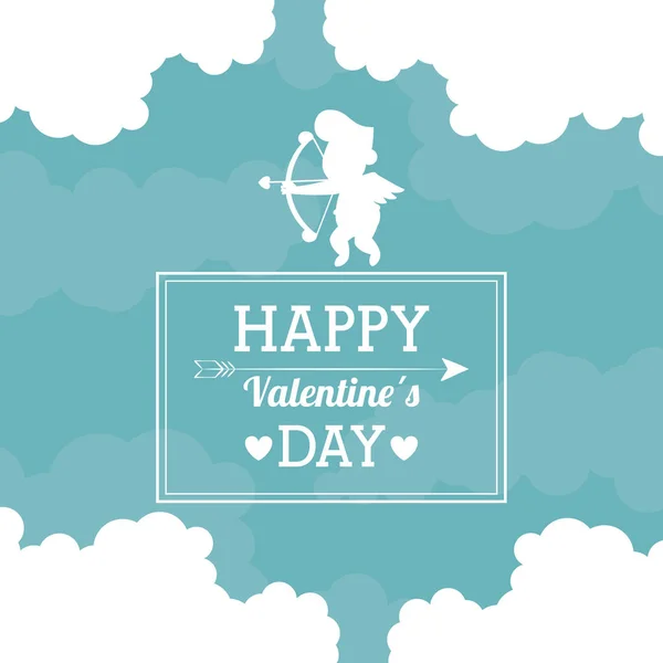 Happy valentines day card — Stock Vector