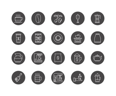 Kahve ve çay içecek Icon pack