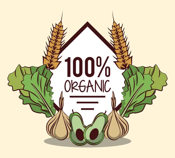 Свежие органические овощи — стоковый вектор