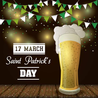 Saint patricks gün kartı