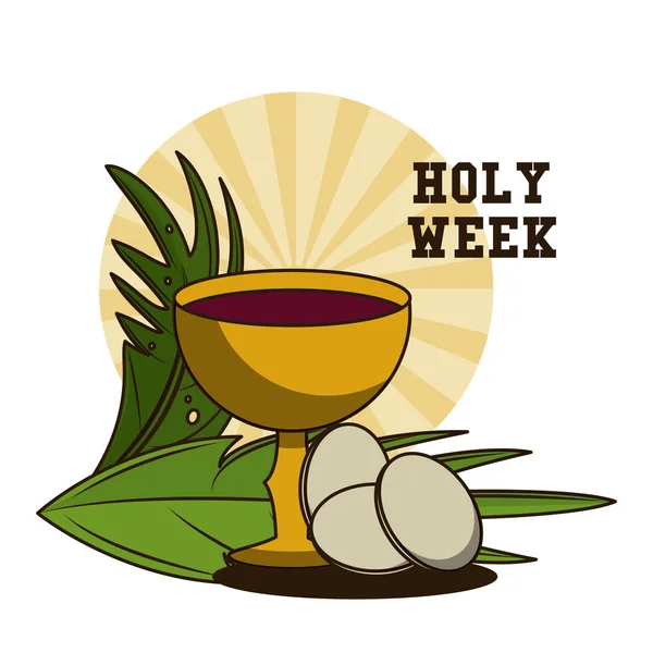 Καθολική παράδοση μεγάλης εβδομάδος — Διανυσματικό Αρχείο