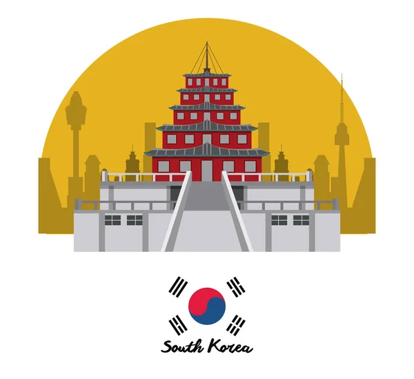 Jižní korea kultura — Stockový vektor