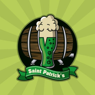 Saint patricks günü bira kartı