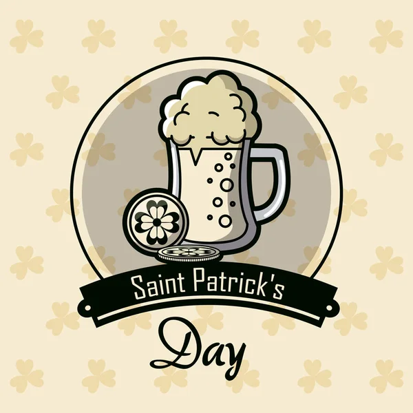 Carte de jour Saint patricks — Image vectorielle