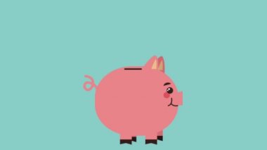 kumbara simgeleri para koyarak el