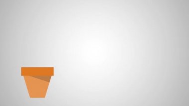 Para bitki tencerede Hd animasyon