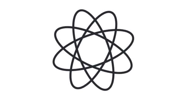 Atom στον σχηματισμό κινούμενα σχέδια Hd — Αρχείο Βίντεο