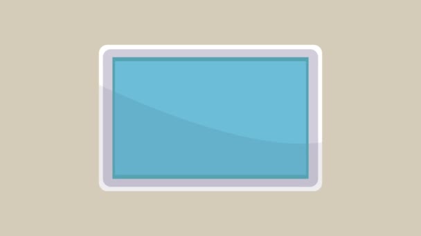 Ebook sobre tablet tecnologia de animação HD — Vídeo de Stock