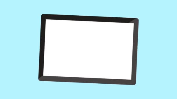 Tablett online betalning Hd animation — Stockvideo