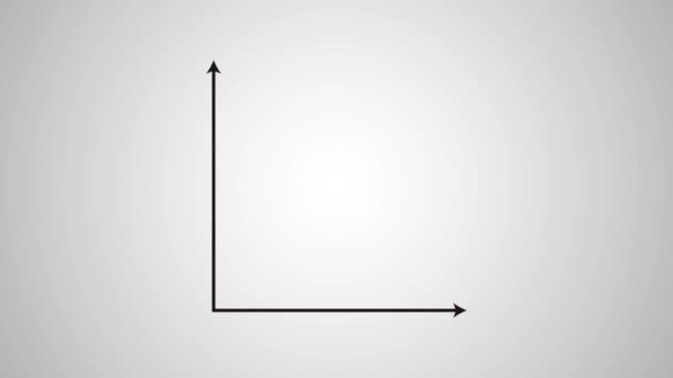 Estatísticas bares diminuindo animação HD — Vídeo de Stock