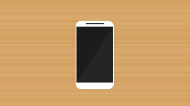 Hd animasyon istatistikleri gösteren Smartphone