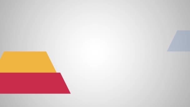 Infographic triangle HD animation HD animation — Stock Video