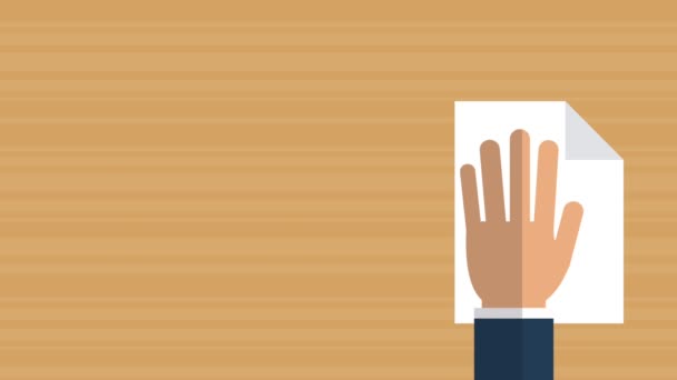 Rapport d'affaires sur l'animation HD de bureau 