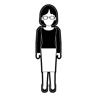 Kadın yüzü olmayan profil