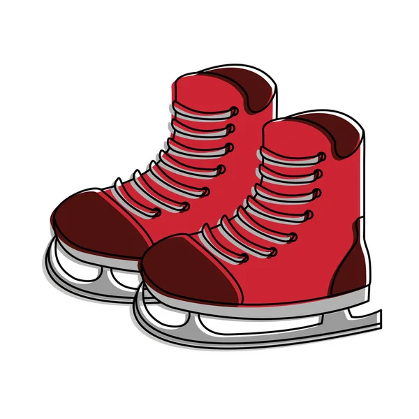 Equipamento de patins de gelo — Vetor de Stock