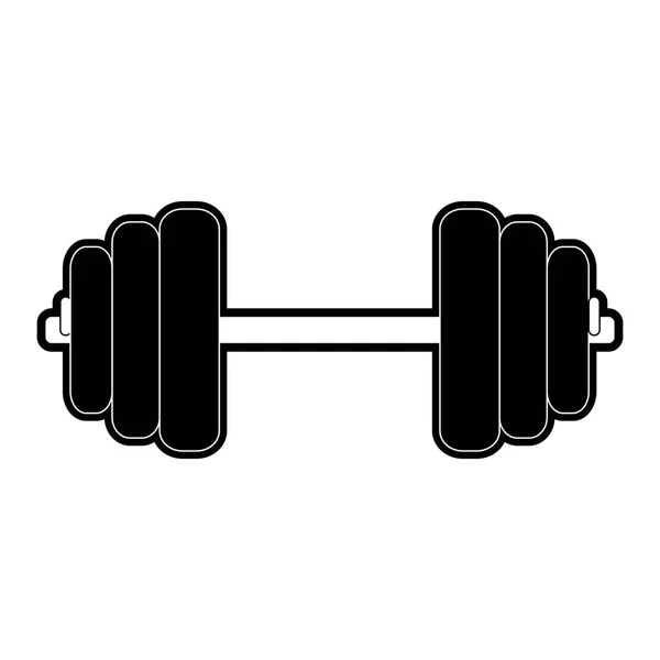 Equipo de gimnasio dumbbell — Vector de stock