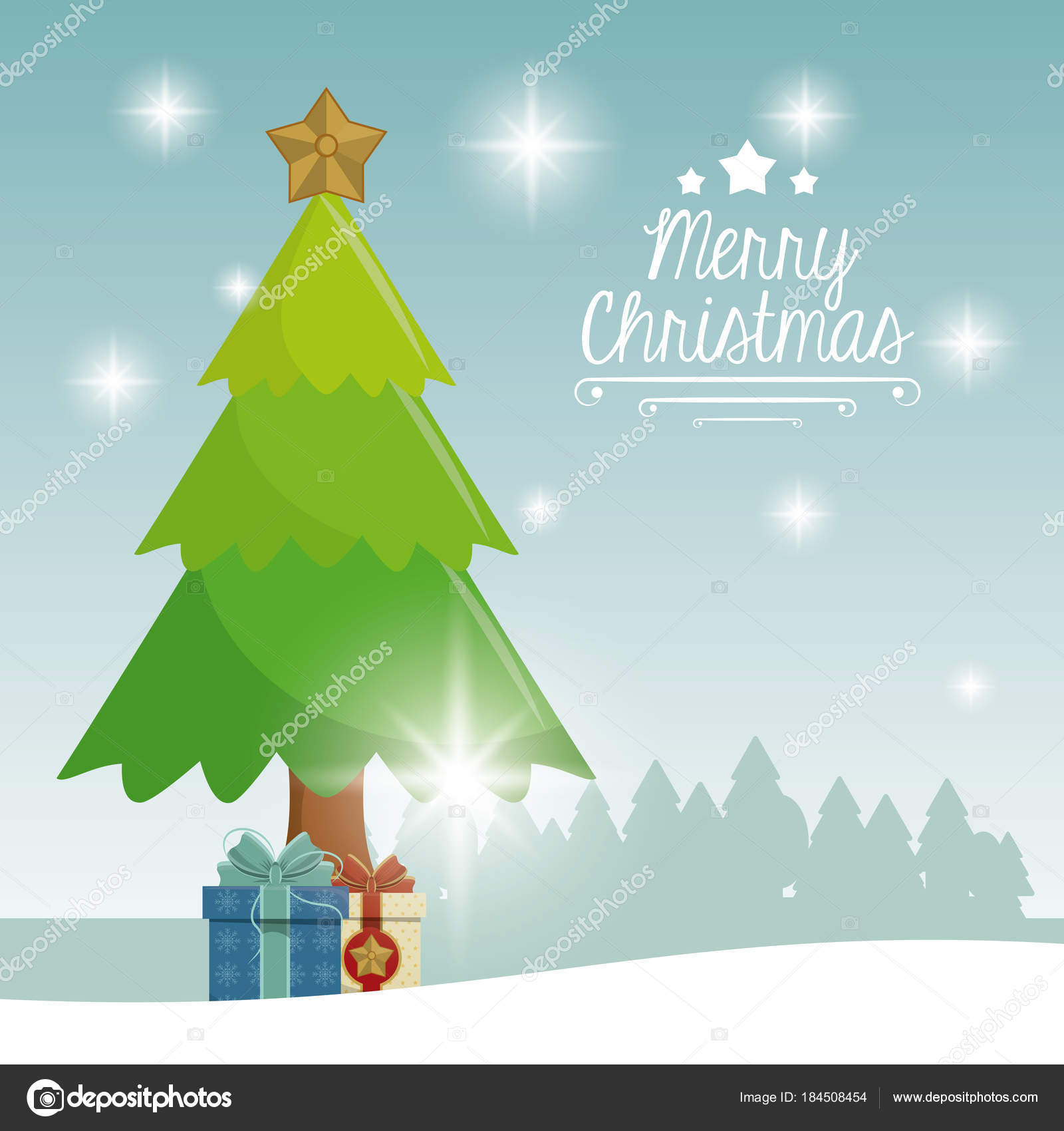 Frohe Weihnachten Karte Design Stockvektor C Jemastock