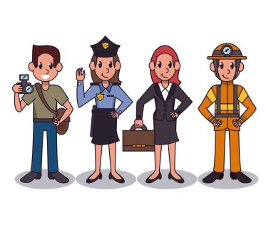 İnsanlar karikatür