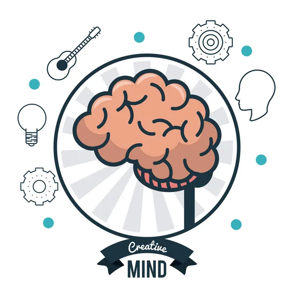 Smart brain ideas — Stock Vector