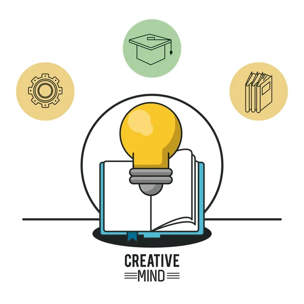Creative mind design — Stock Vector