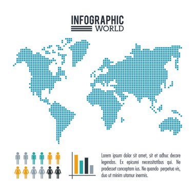 Dünya Dünya Infographic nüfus