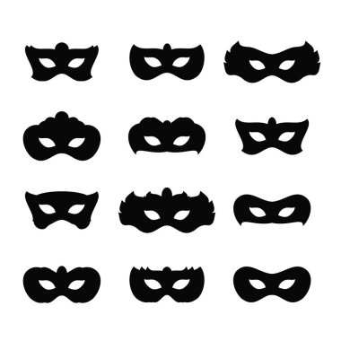 Mardi gras simgeler maskeleri