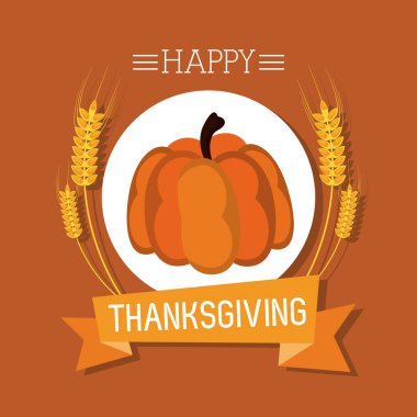 Mutlu Şükran günü kartı