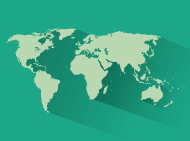 dünya haritası silueti