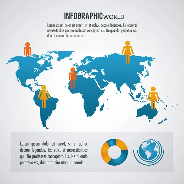 Dünya Dünya Infographic nüfus
