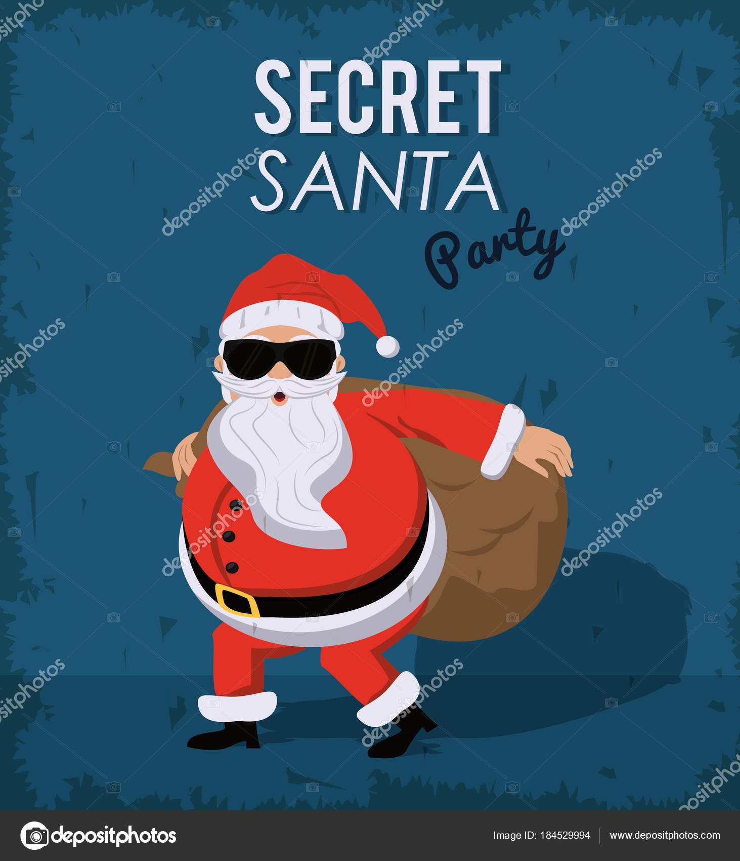 Secret santa cartoon Stock Vector Image by ©jemastock #184529994