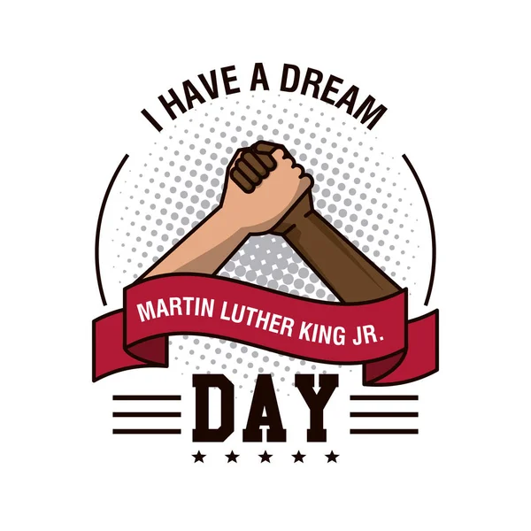 Martin luther king JR day — Stock Vector