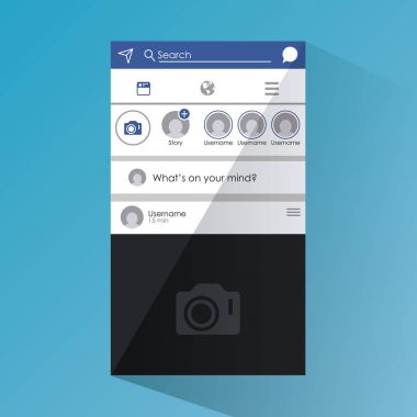 Sosyal ağ smartphone arabirimi