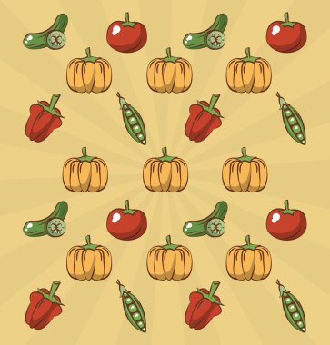 Domates kabak ve bezelye arka plan