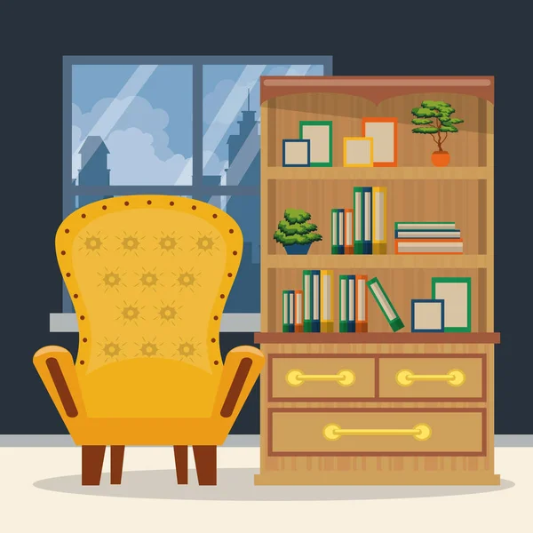 Möbel Home Interior — Stockvektor