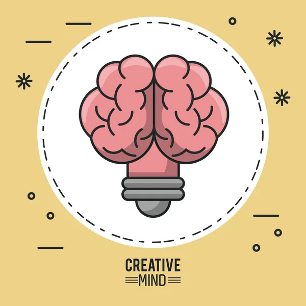 Diseño mental creativo — Vector de stock