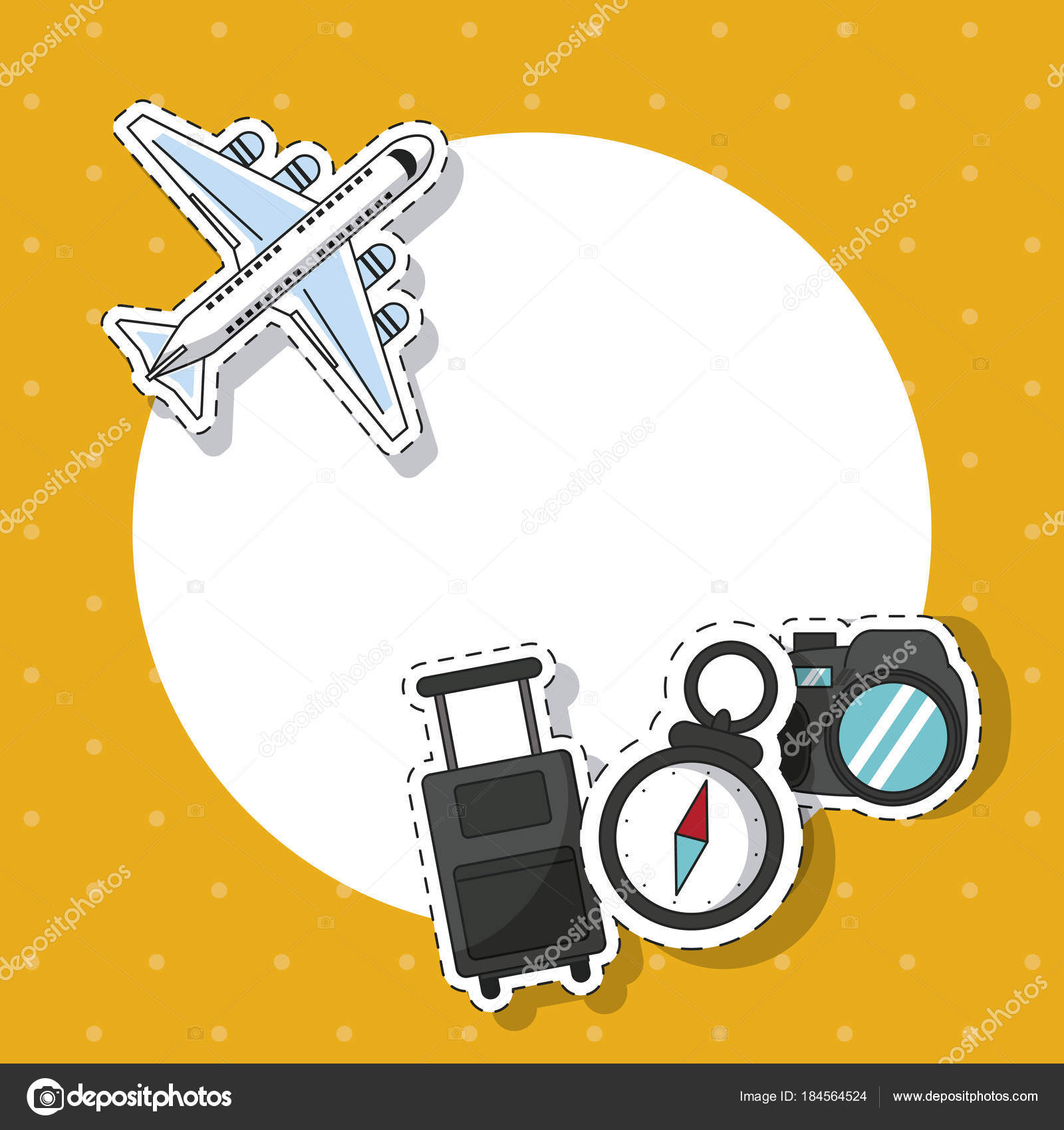 Travel Around The World Frame Stock Vector Jemastock 184564524 Travel Around The World Frame Stock Vector