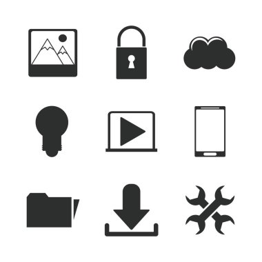 Multimedia Icons set
