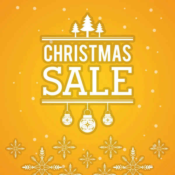 Flyer de vente de Noël — Image vectorielle