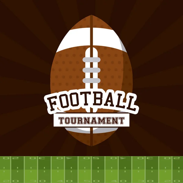 American football tournament — Stock Vector