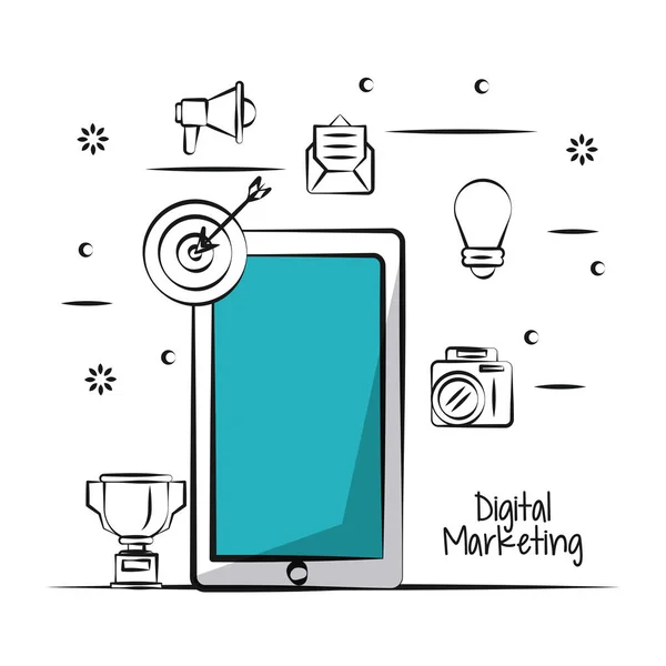 Marketing digital y negocios — Archivo Imágenes Vectoriales