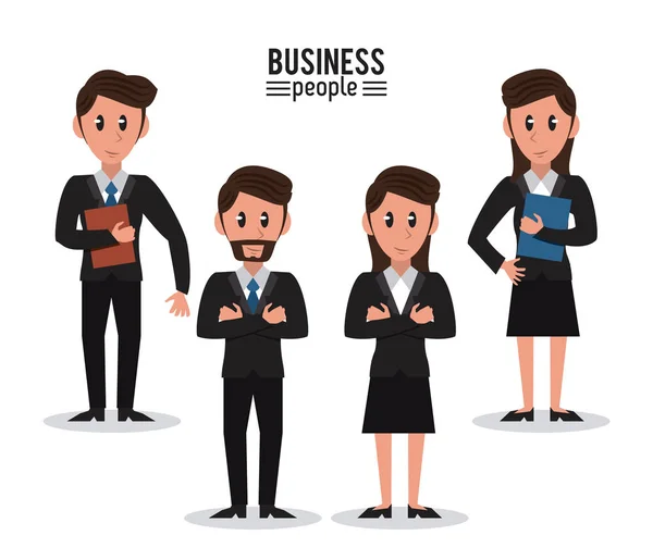 Business people cartoon — Stock Vector