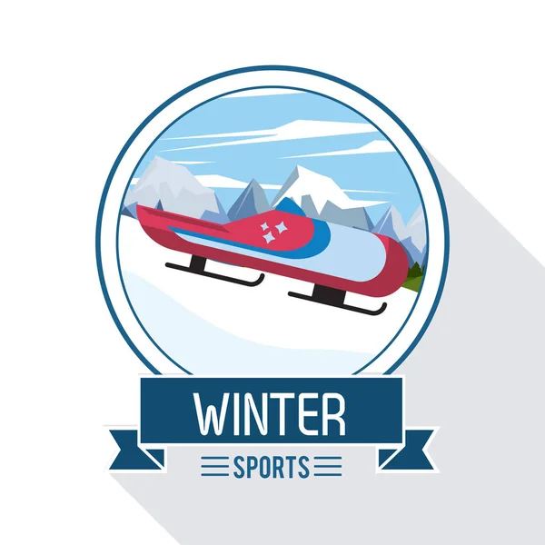 Deportes extremos de invierno — Vector de stock