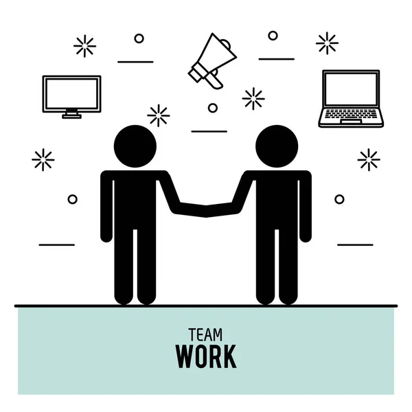 Teamwork icons design — Stock Vector