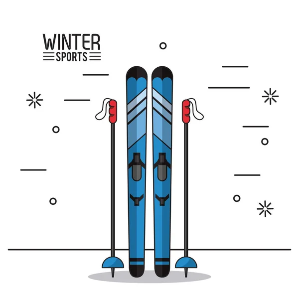 Deportes extremos de invierno — Vector de stock